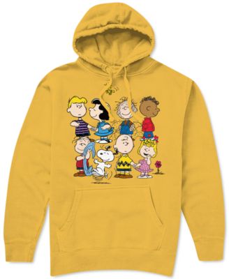 yellow charlie brown hoodie