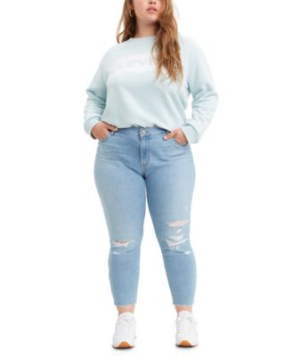levi's 711 plus size skinny jeans