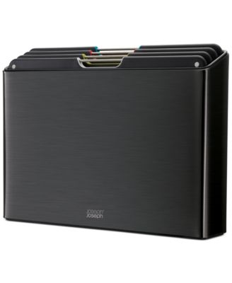 Joseph Joseph Folio из нержавеющей стали, 4 шт. Набор разделочных досок в футляре