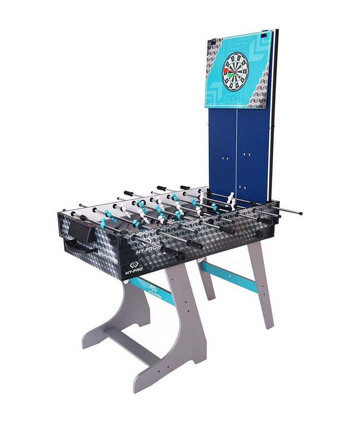 HYPRO 8In1 Folding Combo Game Table Football, Table Tennis, Pool
