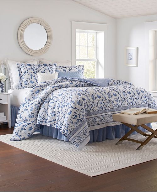 Laura Ashley Veronique Comforter Set Reviews Comforters Fashion Bed Bath Macy S
