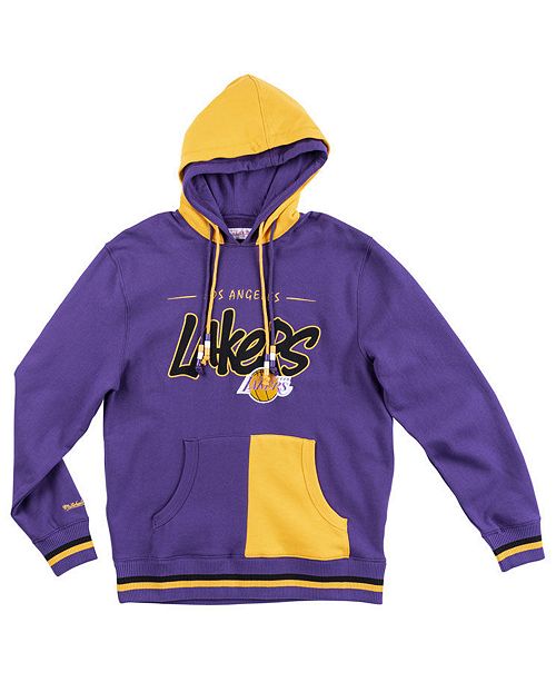 Mitchell Ness Men S Los Angeles Lakers Double Hooded Split Pouch Hoodie Reviews Sports Fan Shop By Lids Men Macy S