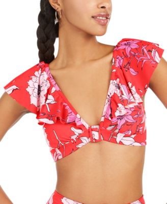 womens ruffle bikini top