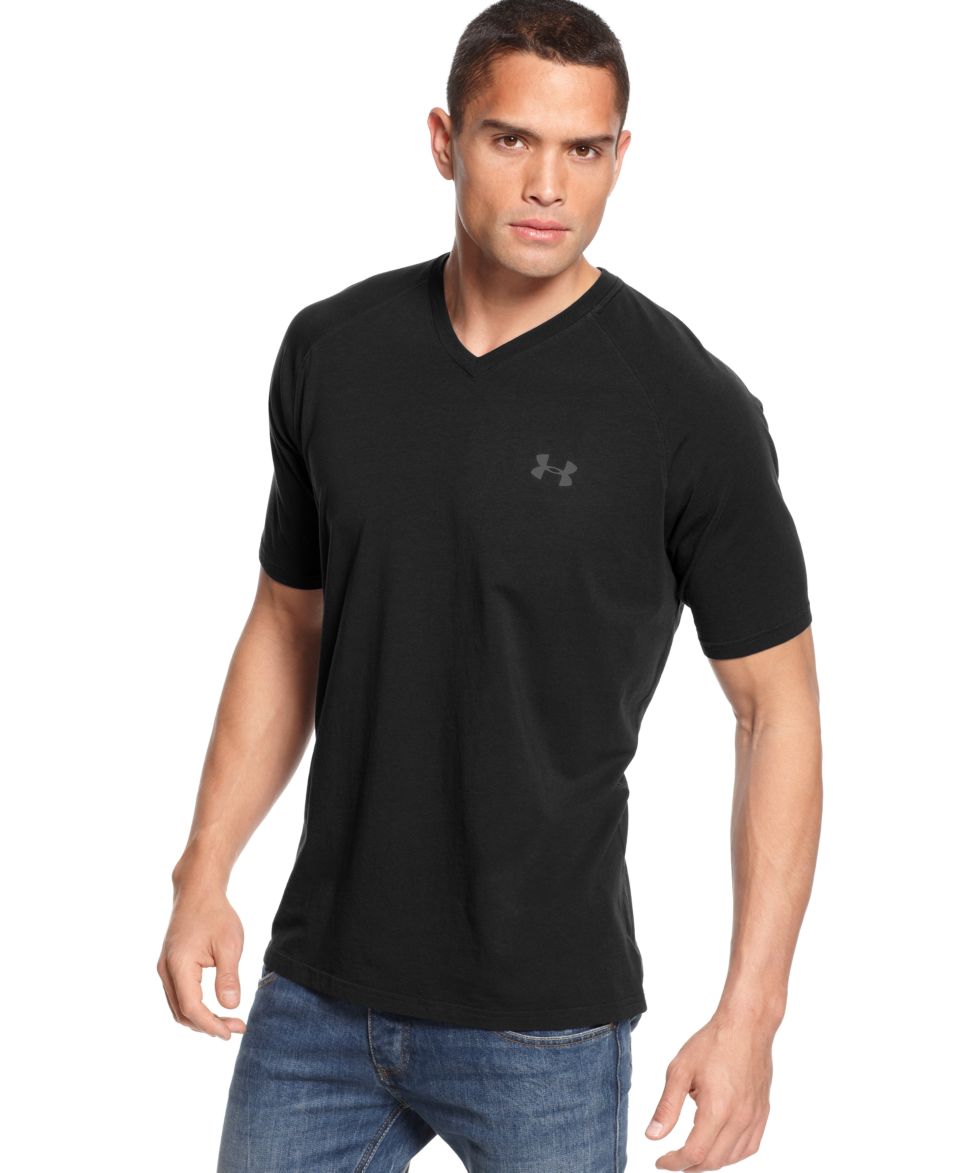 Under Armour T Shirt, Charged V Neck Performance T Shirt   T Shirts