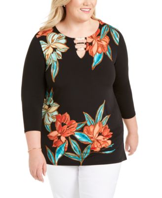 macy's plus size tops jm collection