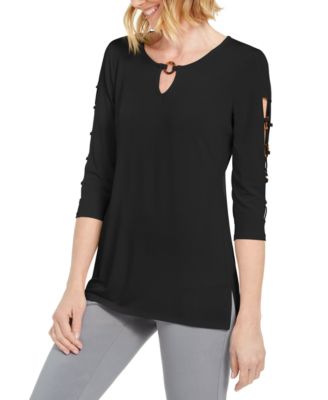 macy's jm collection petite tops