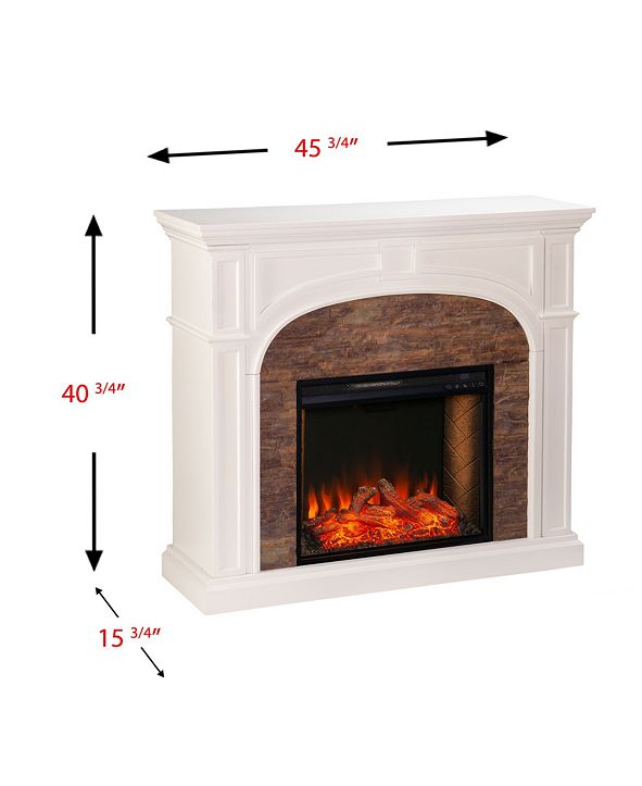 Southern Enterprises Hartford Faux Stone AlexaEnabled Electric