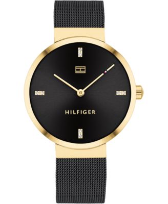 Tommy Hilfiger Women's Black Stainless 