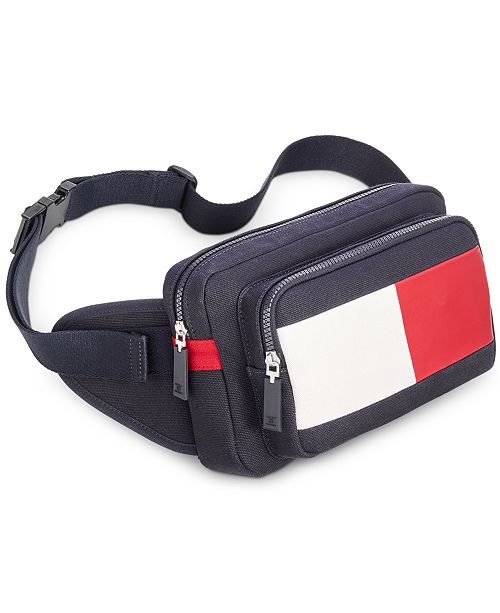 Tommy Hilfiger Men S Hayes Colorblocked Canvas Belt Bag Reviews All Accessories Men Macy S