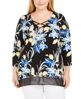 macys jm plus size tops