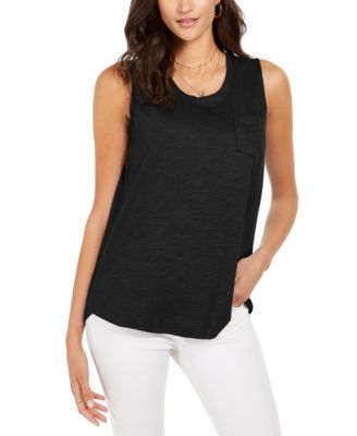 macys sleeveless tops