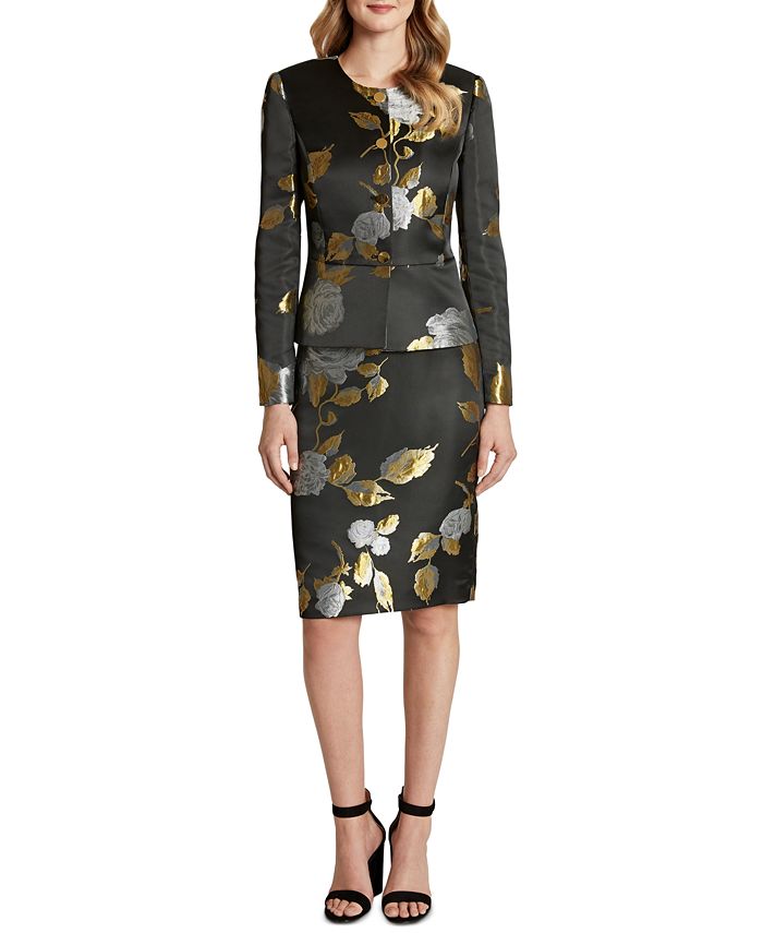 Tahari ASL Floral Jacquard Skirt Suit & Reviews - Wear to Work - Women - Macy's