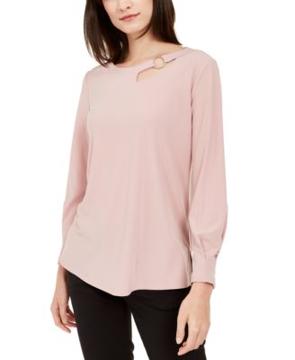 macy's alfani petite tops