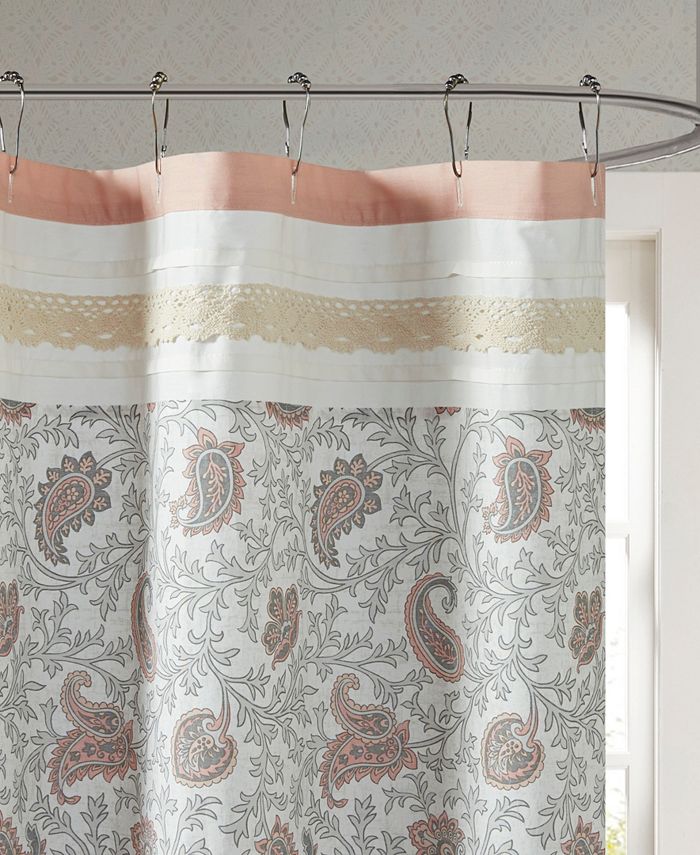 Madison Park Dawn 72" x 72" Cotton Shower Curtain & Reviews Shower