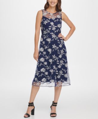 macys womens fit and flare dresses