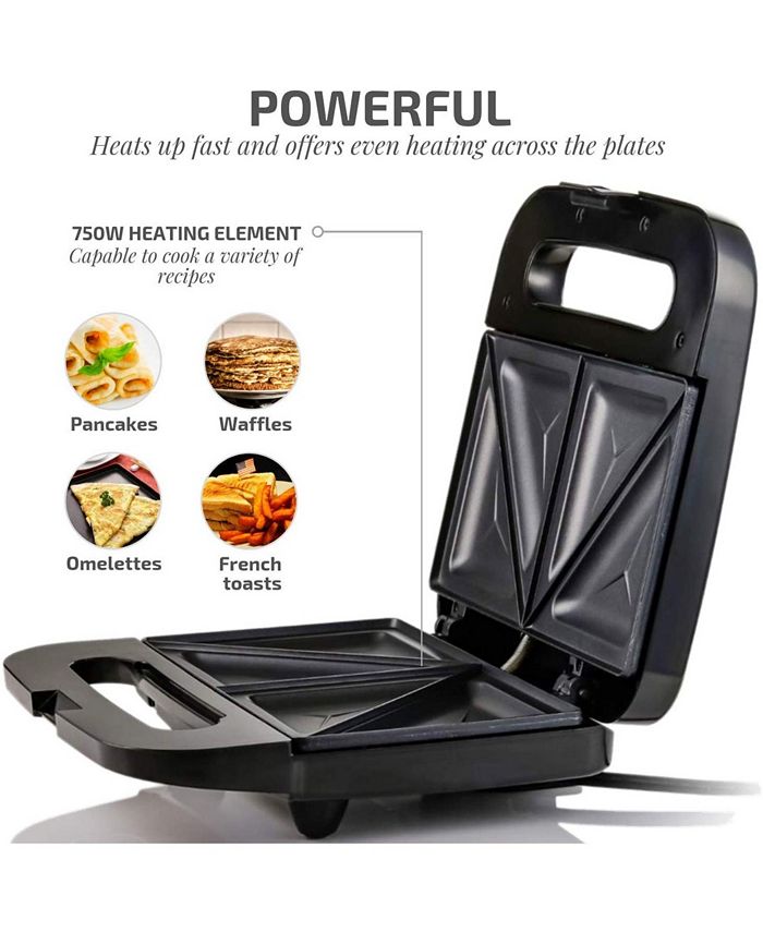 OVENTE Sandwich Maker Non Stick Electric Grill & Reviews Small