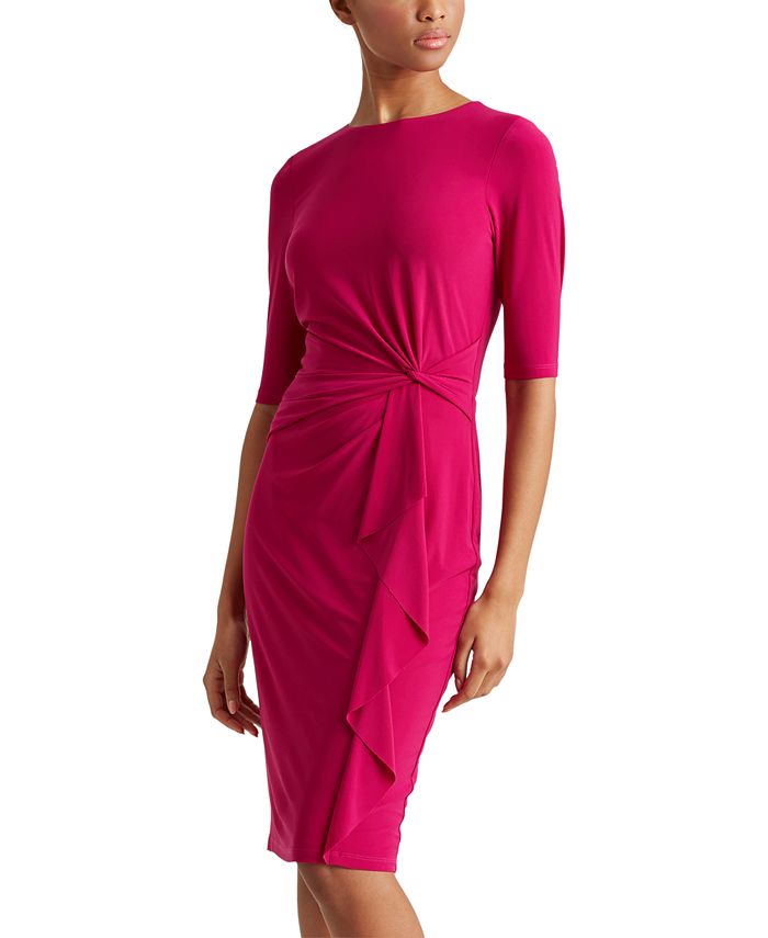 Lauren Ralph Lauren TwistedKnot Jersey Dress & Reviews Dresses Women Macy's