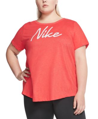 Nike Women's Plus Size Logo Training T 