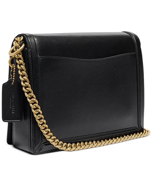 COACH Refined Calf Leather Hutton Shoulder Bag & Reviews Handbags