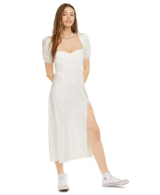 macy's white maxi dress