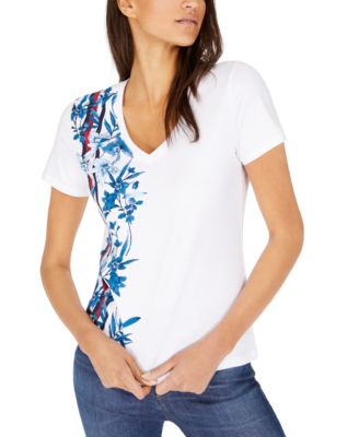 macys womens cotton tops