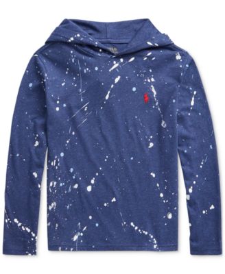 ralph lauren cotton jersey hooded tee