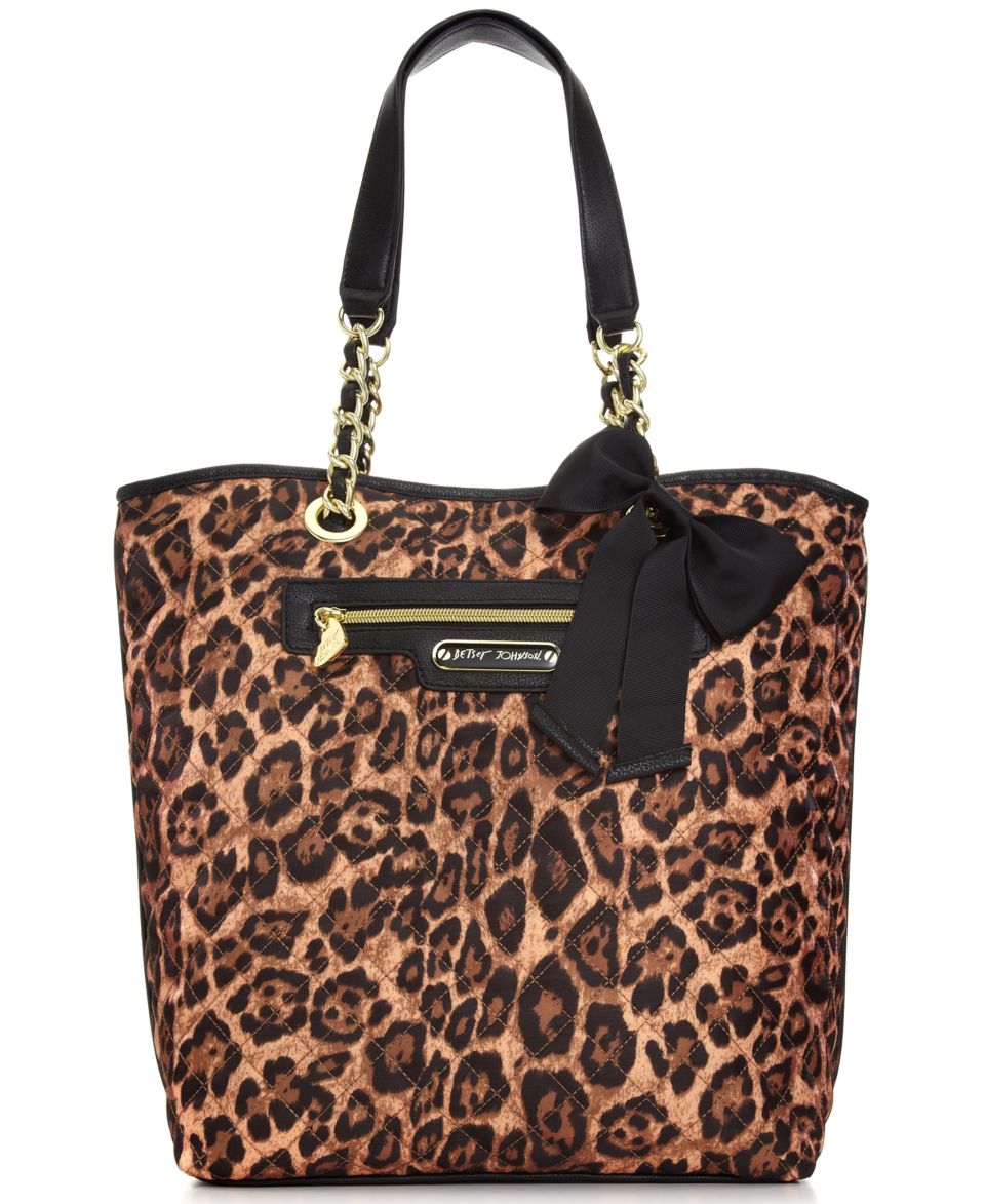 Betsey Johnson Animal Quilted Tote   Handbags & Accessories