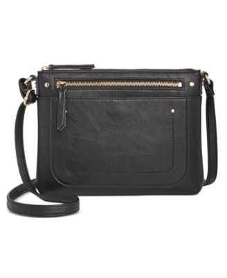 macy's black crossbody purse