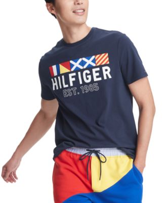 tommy hilfiger blue t shirt mens