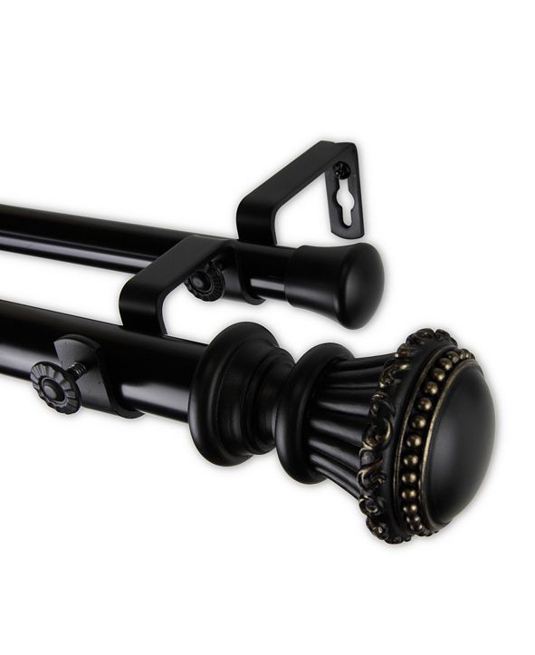 Rod Desyne Chance Double Curtain Rod 1" OD 48-84 inch ...