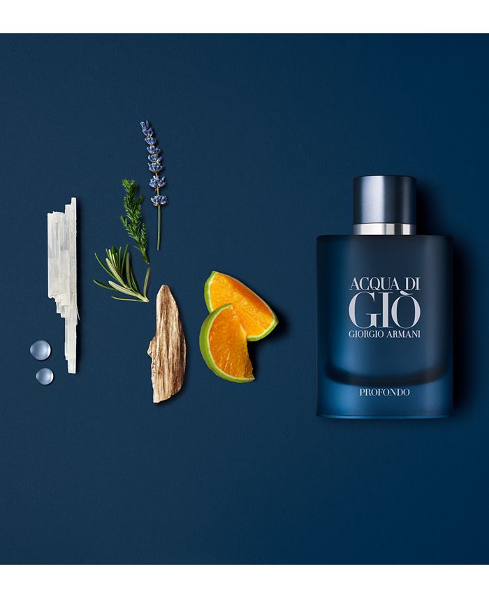 Giorgio Armani Men S Acqua Di Gio Profondo Eau De Parfum Spray 1 35 Oz Reviews All Perfume Beauty Macy S