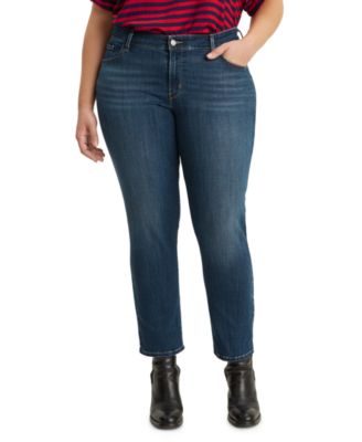 711 Trendy Plus Size Skinny Ankle Jeans 