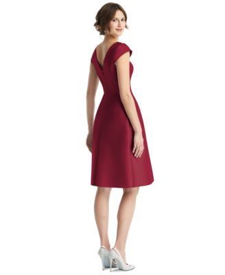 alfred sung boatneck sheath dress