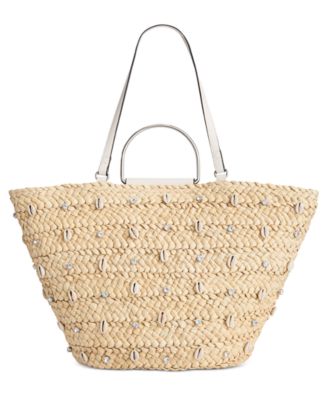 macys straw handbags