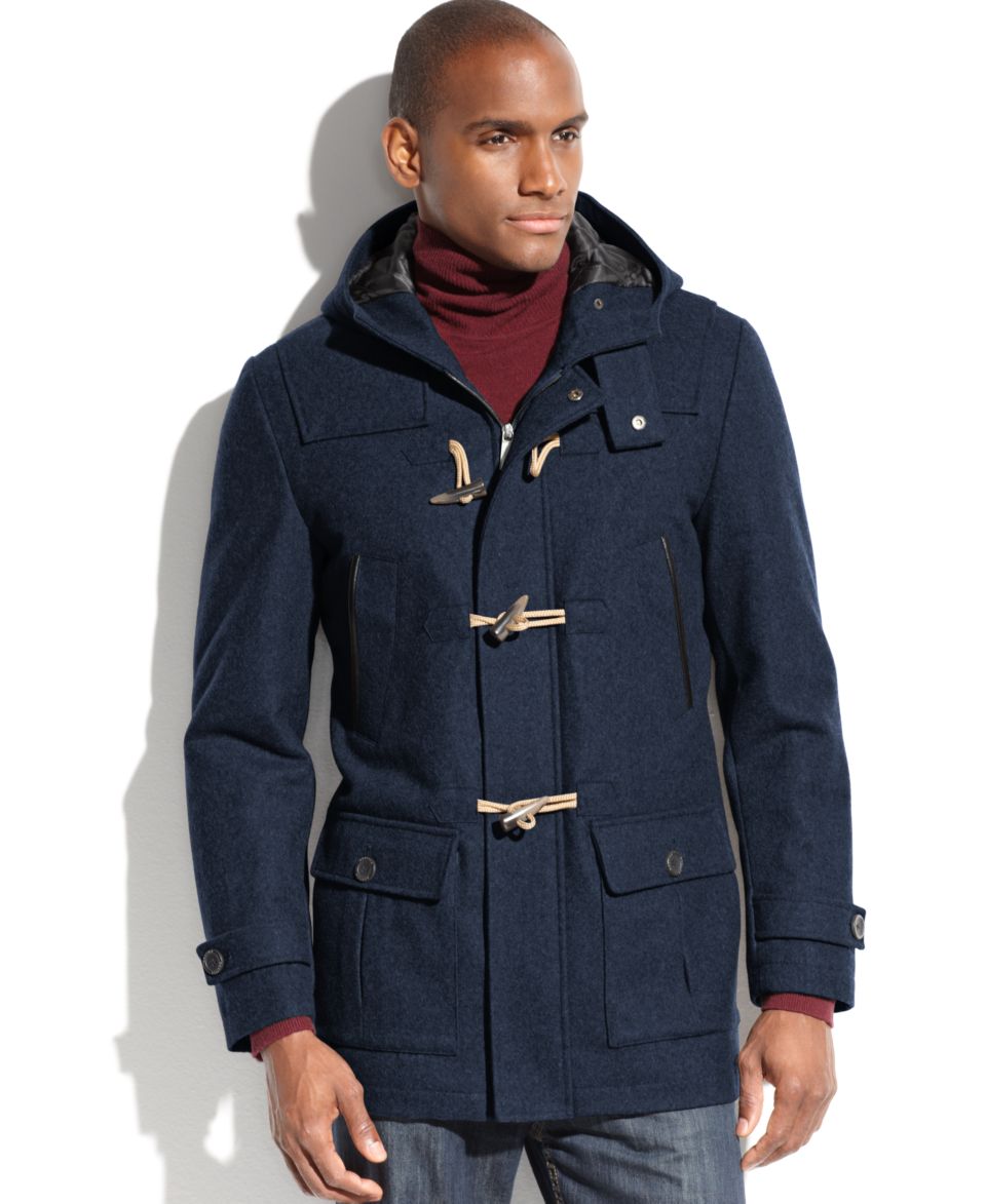 Lauren by Ralph Lauren Coat, Landau Toggle Wool Blend Overcoat   Coats & Jackets   Men