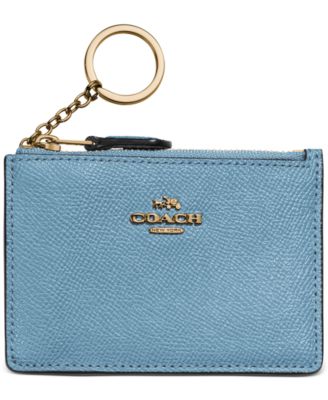 mini skinny id case in crossgrain leather