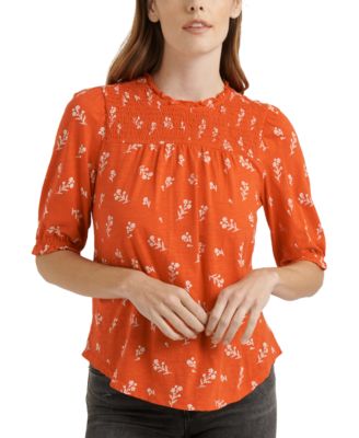 macys plus size lucky brand tops