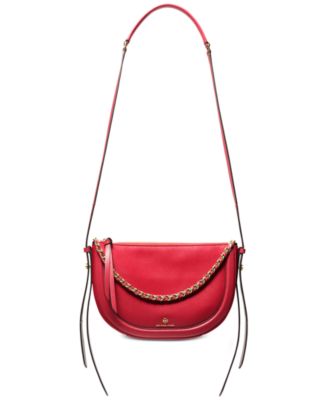 mk red sling bag