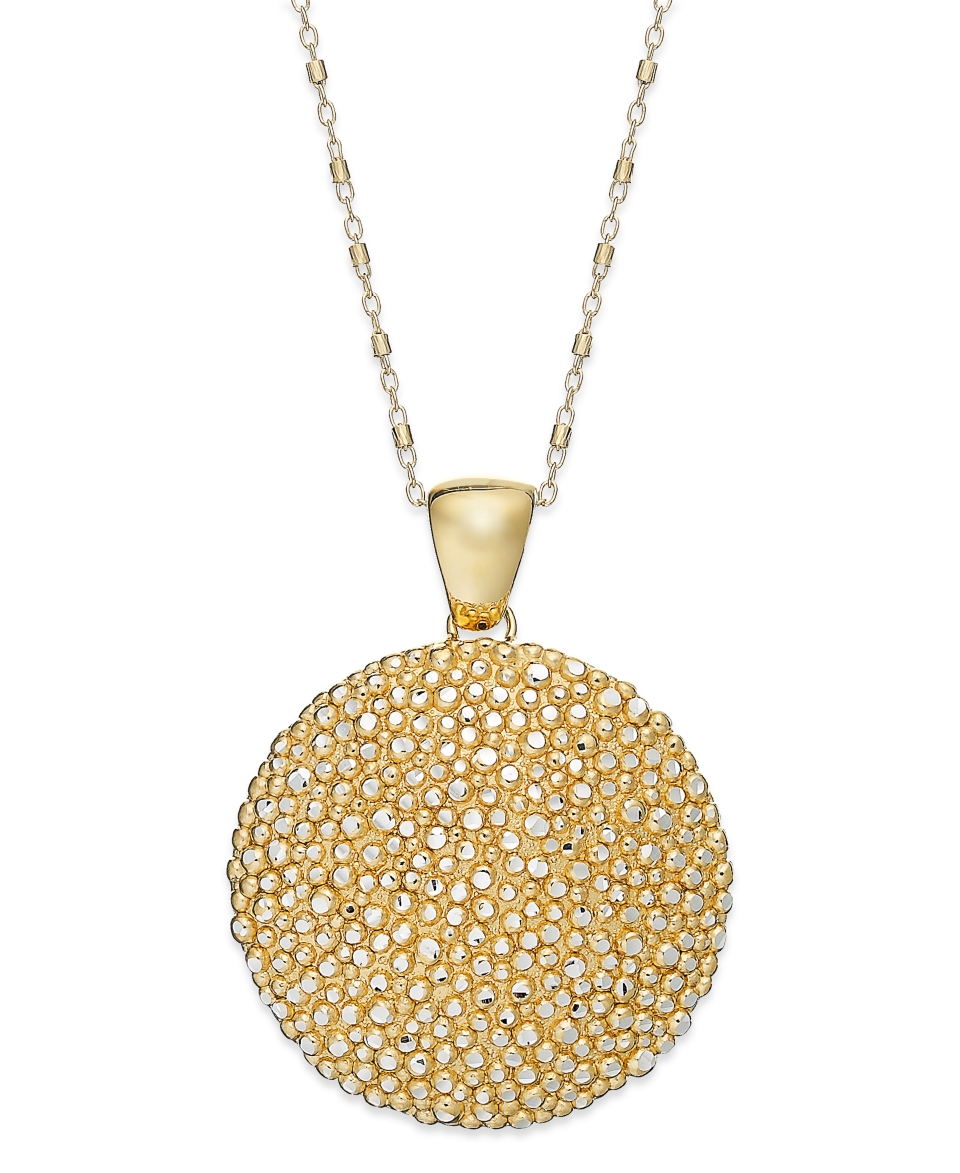 The Fifth Season by Roberto Coin 18k Gold over Sterling Silver Necklace, Stingray Disc Pendant   Necklaces   Jewelry & Watches