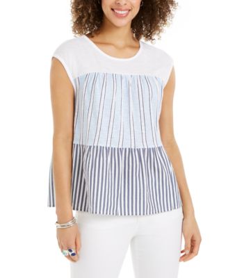 macys petite tops