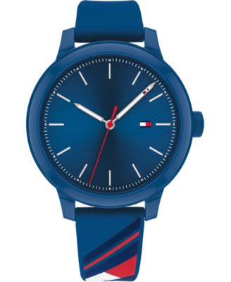 Blue Silicone Strap Watch 38mm, Created 