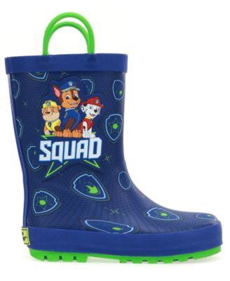 paw patrol boys rain boots