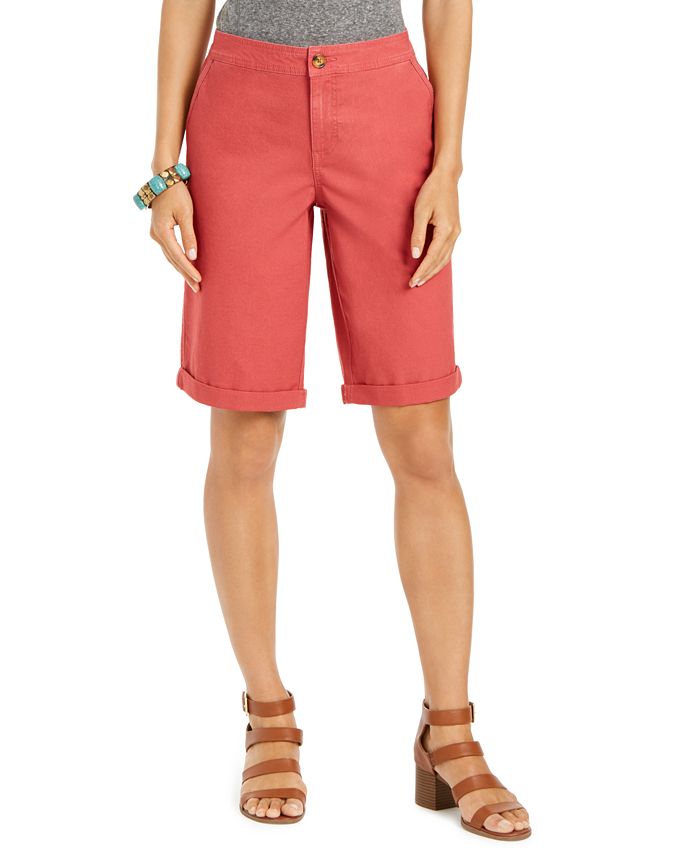 Style & Co Cuffed Bermuda Shorts, Created for Macy's & Reviews - Shorts ...
