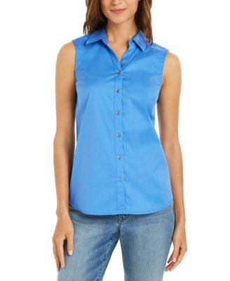 macys petite sleeveless tops