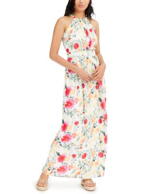 macy's white maxi dress