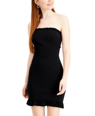 macys junior black dresses