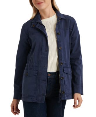 womens blue utility jacket