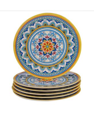 Сертифицированные международные меламиновые тарелки Portofino, набор из 6 штук