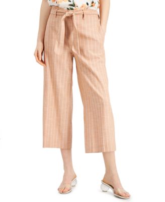 macys wide leg cropped pants