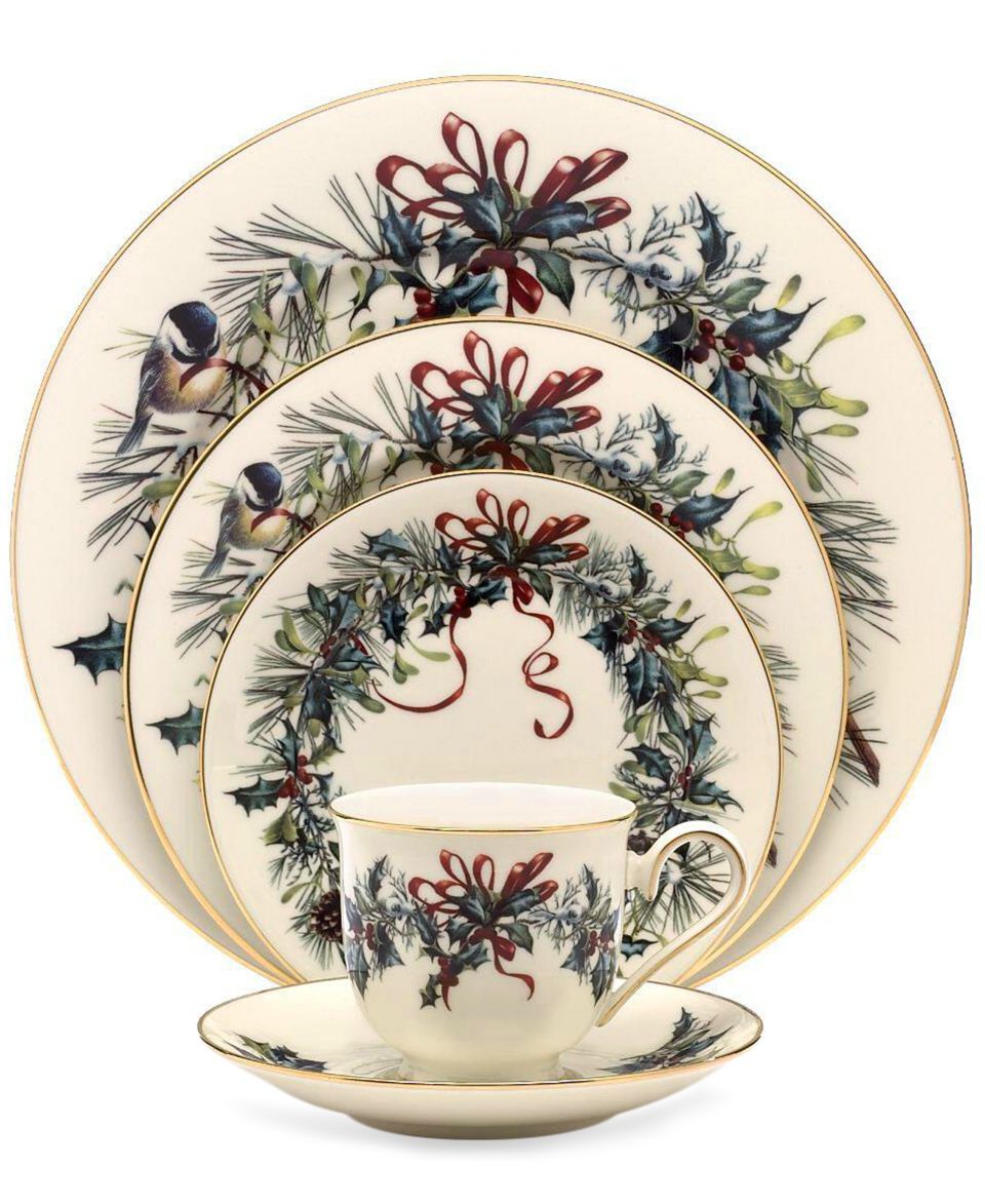 Lenox Dinnerware, Exclusive Holiday Nouveau Ribbon Collection   Fine